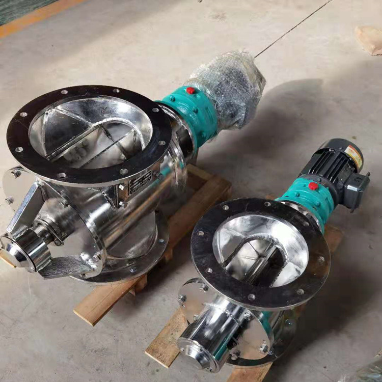 不锈钢星型卸料器品丞制作  化工标法兰不锈钢星型卸料器 304不锈钢星型卸灰阀1.5kw电机