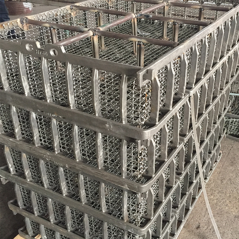丰东炉料框 加工合金钢铸件 耐热钢料盘料框 热处理料盘