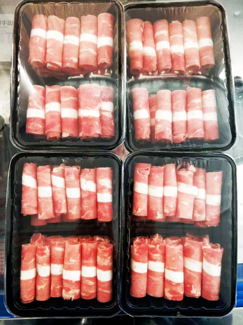 羊肉卷气调保鲜包装  火锅肥牛卷气调包装盒 食品冷鲜肉气调包装封口膜