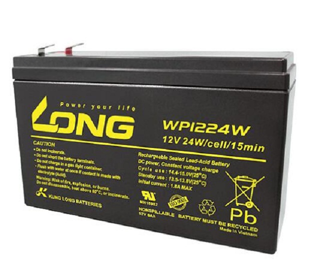 LONG广隆蓄电池WP1224W 12V24W 通讯医疗设备ups专用电瓶现货包邮