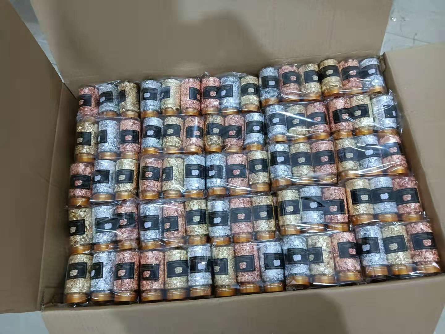 金梓批发定制碎金箔片碎银箔碎铜箔DIY美甲绘画装饰碎金箔