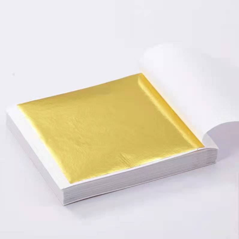  手机滴胶用9×9cm仿金箔 仿银箔 彩色箔 双面金箔 金梓箔业厂家直供