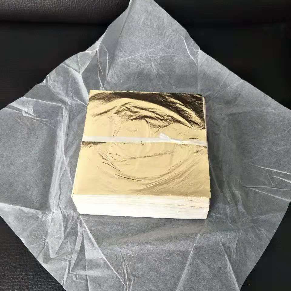 加工定制*OEM贴牌 金箔银箔美容绘画工艺品装饰仿金箔纸 厂家直供