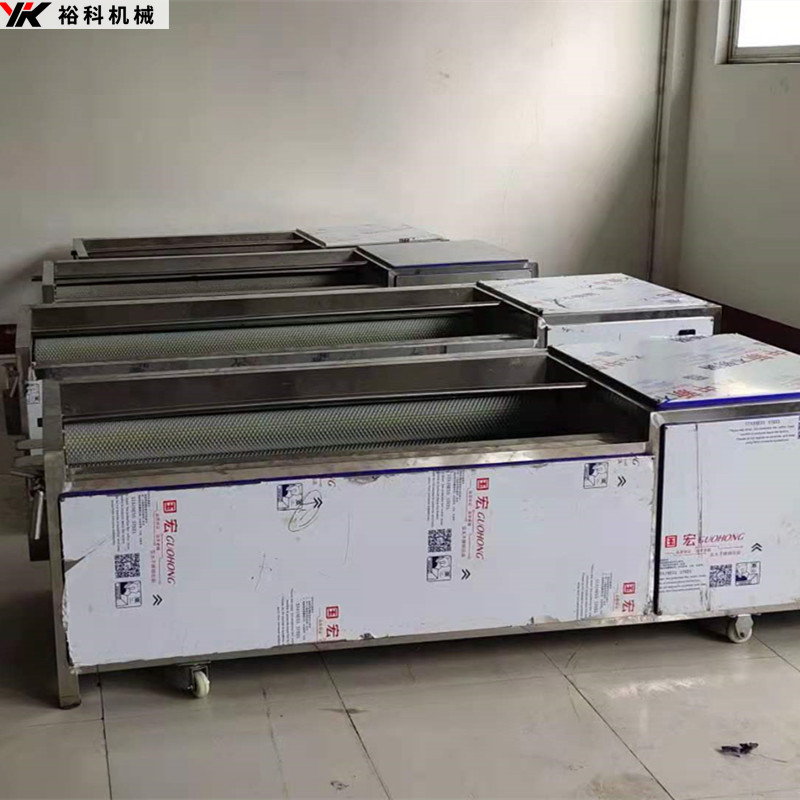 裕科贝类海鲜毛辊清洗机扇贝海蛎子毛辊清洗机厂家定制
