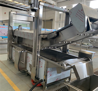 全自动麻花油炸生产流线报价 可自动控温 小酥肉油炸机销售商