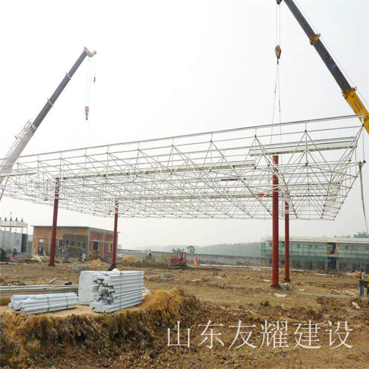 钢结构工厂车间仓库建造用网架结构稳定 翻新钢结构