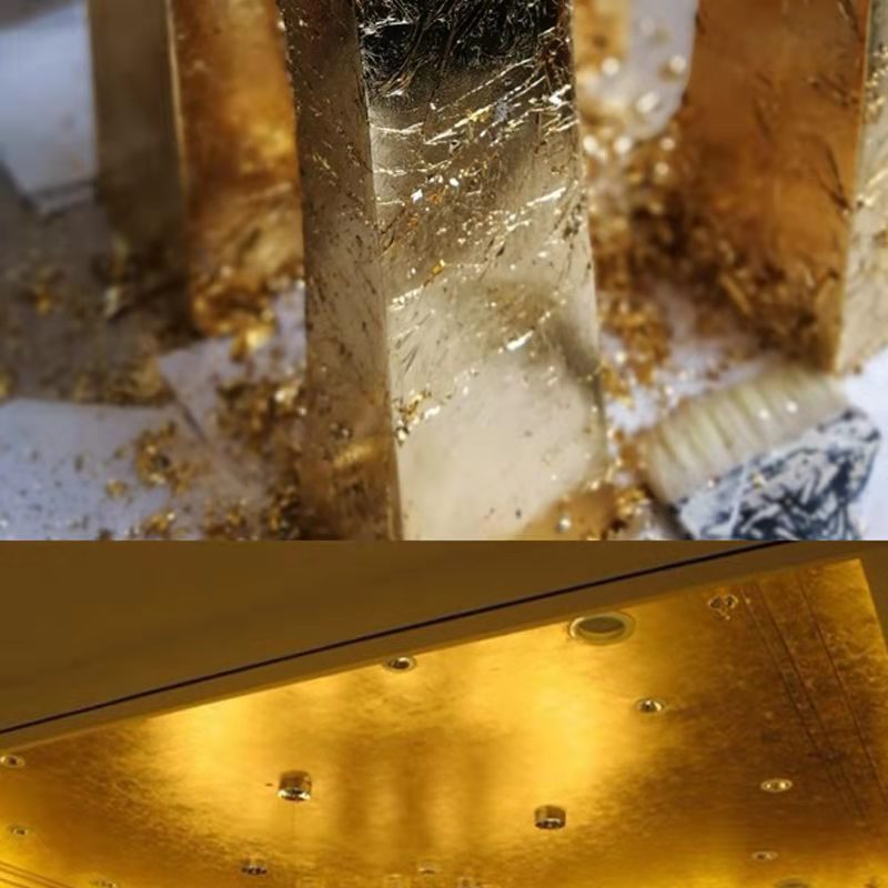金梓厂家【加工定制金箔银箔工艺品礼品】银箔仿金箔纸
