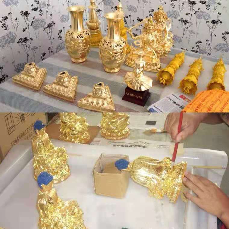 4.33*4.33真金箔 佛像工程装饰贴98真金箔金梓箔业自产销售金箔