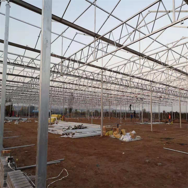 阳光板温室承建商 智能阳光板大棚安装 北方阳光板温室配件