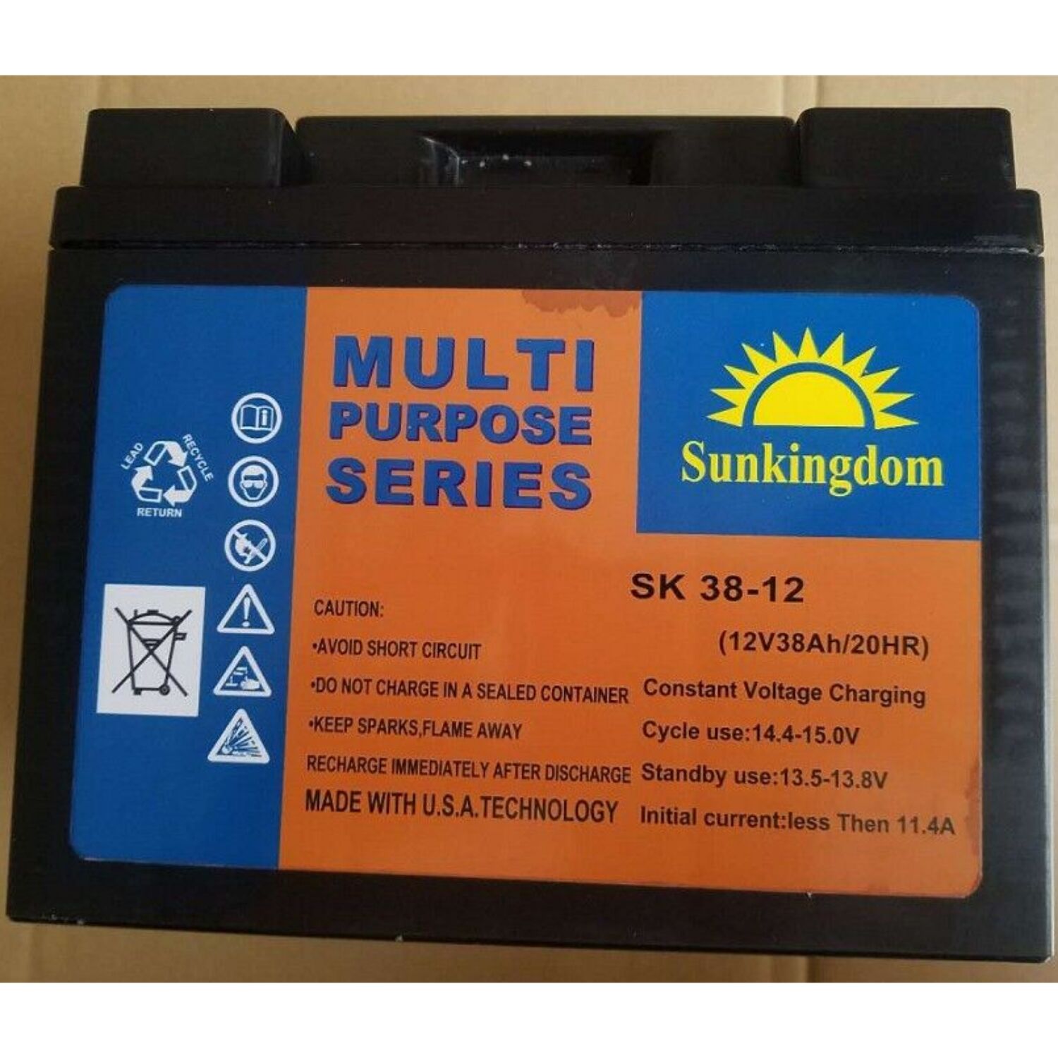 Sunkingdom阳光金顿蓄电池SK12-65 12V65AH 医疗设备电源 电力设备