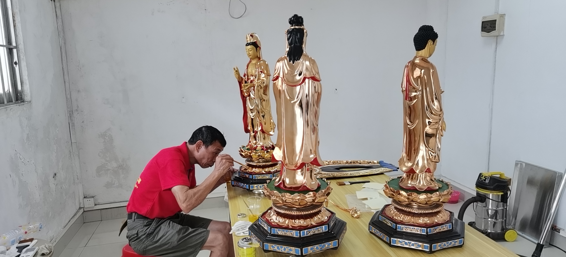  98箔寺庙佛像工程贴 4.33金箔纸室内装潢家具线条箔