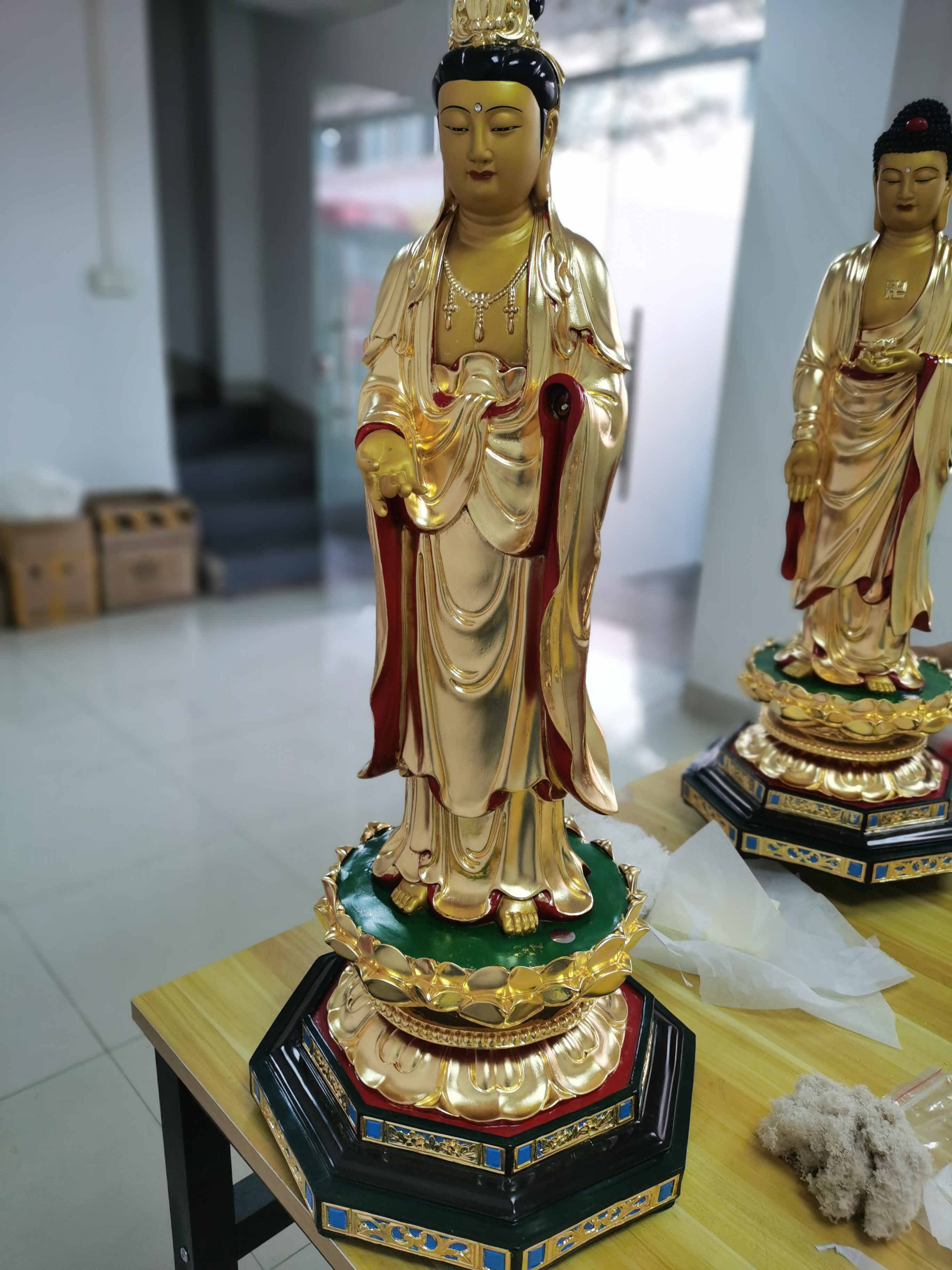 金箔厂家批量供应98%小真金箔4.33cm可用佛像装饰 工艺品贴金箔装饰多用途
