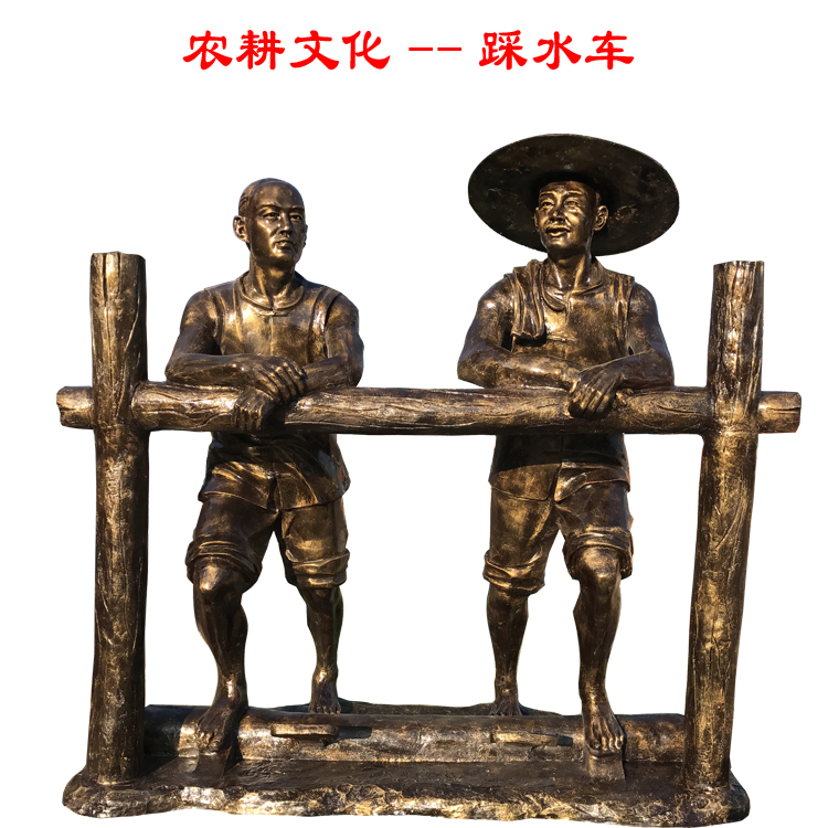 玻璃钢仿铜人物雕塑 城市仿铜雕塑 人物仿铜雕塑