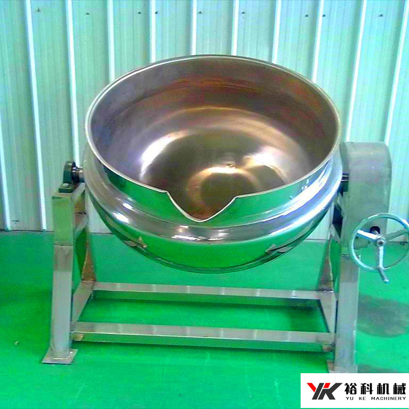 裕科可制作年糕蒸汽可倾斜搅拌夹层锅
