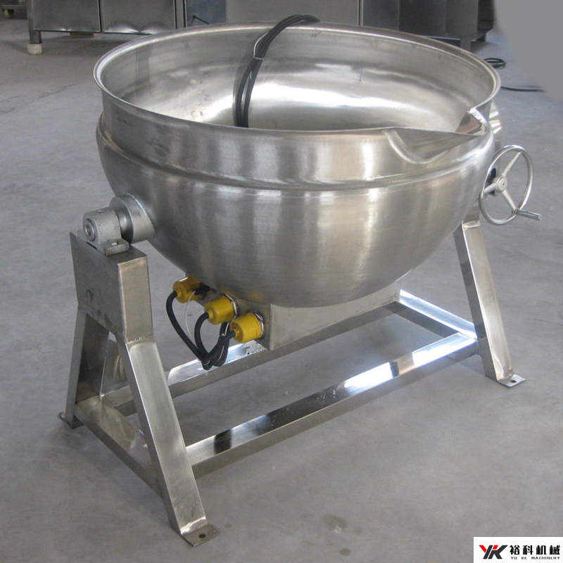 可制作豌豆馅的裕科燃汽可倾斜不锈钢夹层锅厂家直供