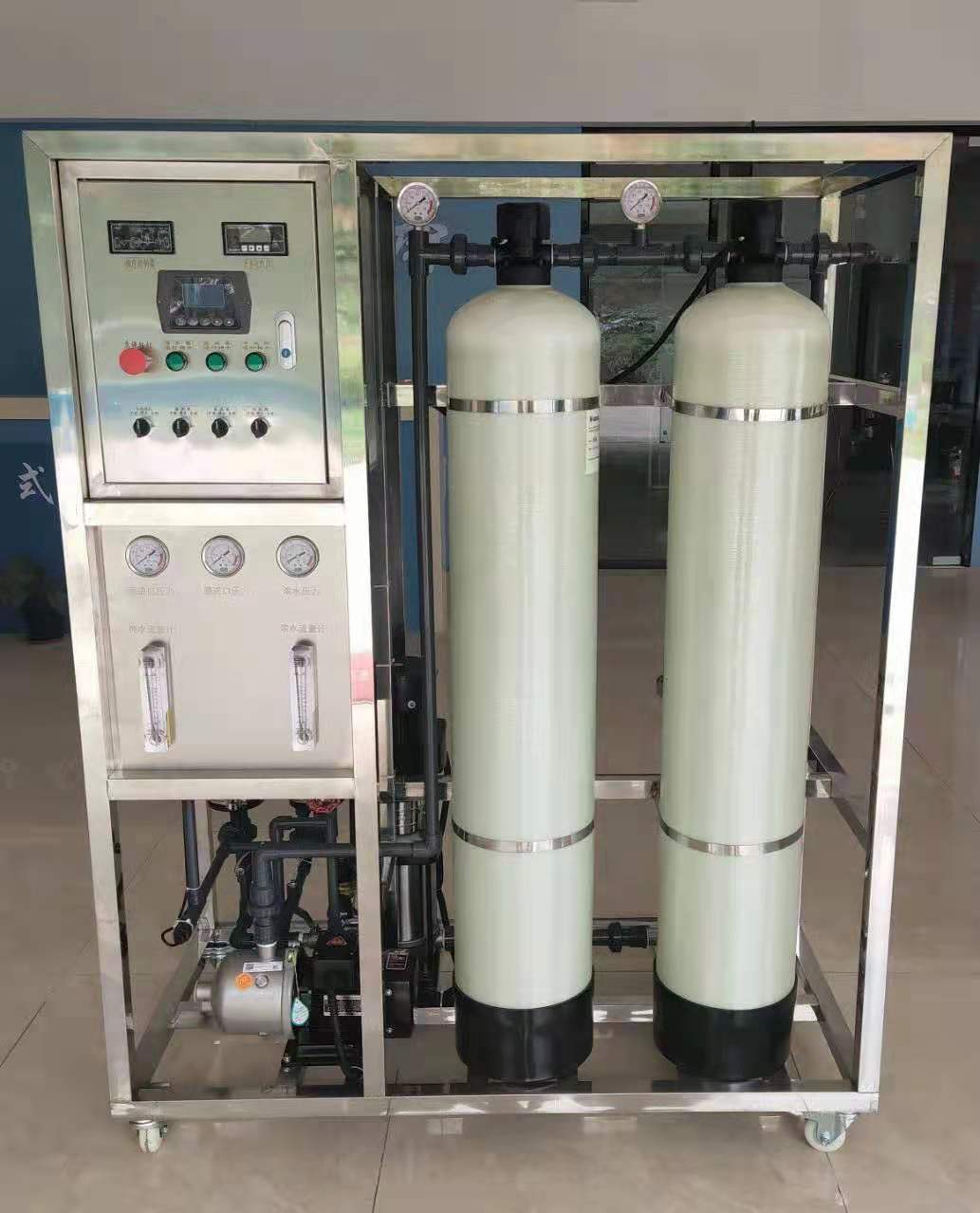 1T双级反渗透纯净水设备 精选水处理设备厂家 水处理设备厂家定制 技术咨询
