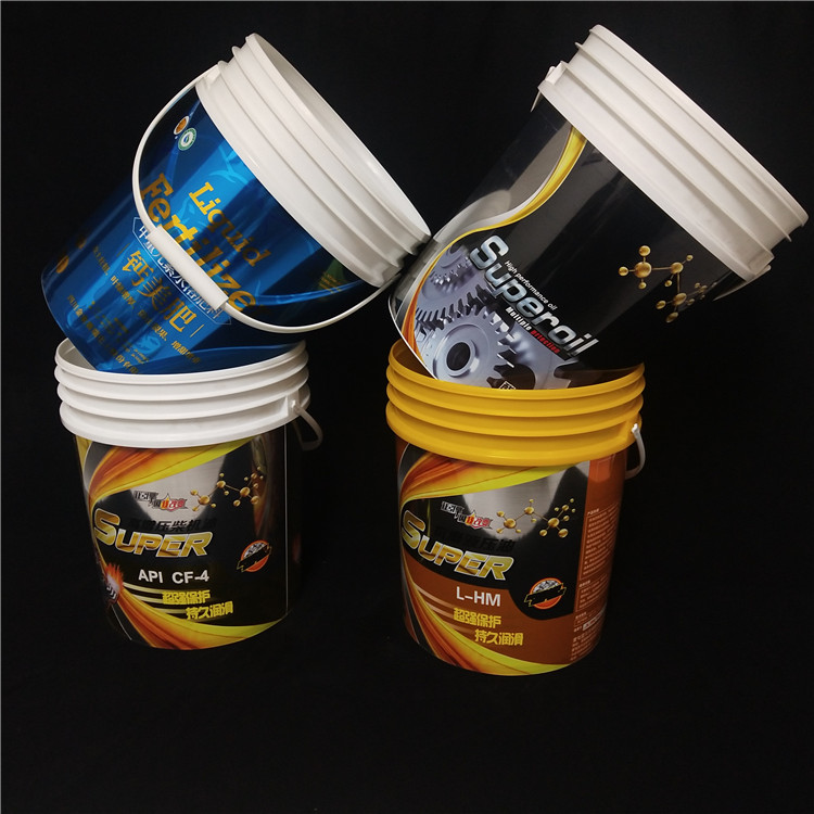蓝色塑料化工桶 邦旭塑料 白色塑料包装桶 纯色10L塑料包装桶