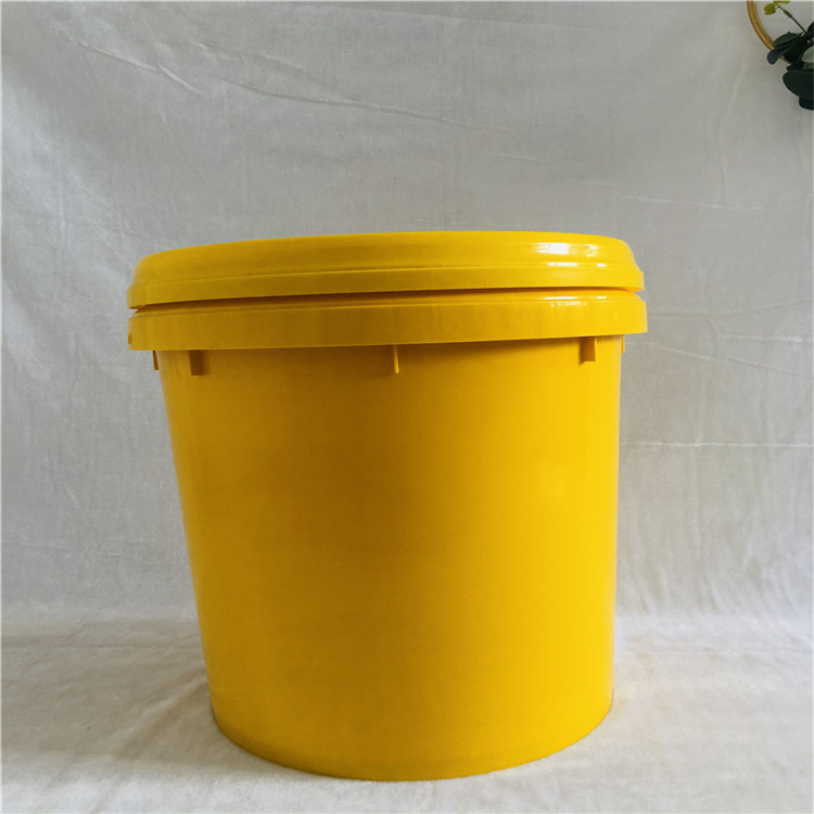 10L手提注塑圆桶 邦旭塑料 加厚5升白色包装桶 公斤化工桶包装桶