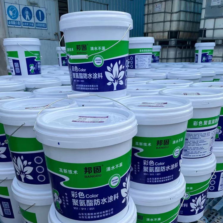 951彩色聚氨酯防水涂料  具有装饰效果 潍坊911聚氨酯防水涂料价格