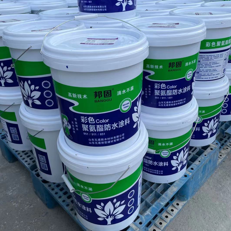 山东951彩色聚氨酯防水涂料价格 聚氨酯防水涂料 形成弹性密封层