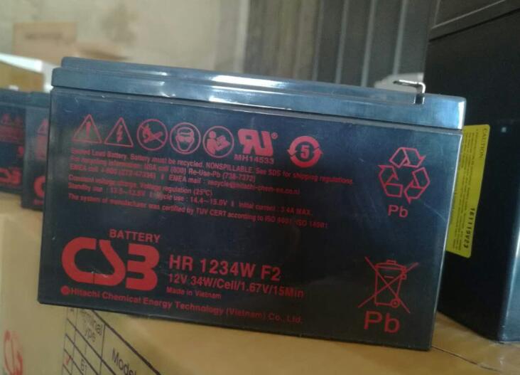 CSB蓄电池HR1234W F2 12V34W 不间断ups消防监控后备卷帘门