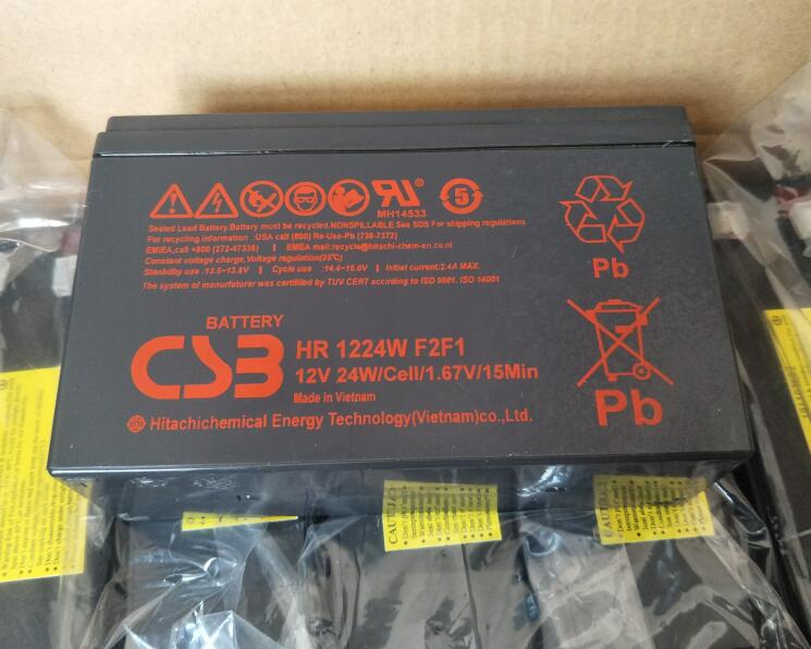 CSB蓄电池HR1224W F2F1 12V24W 仪器仪表 UPS电源设备用电池