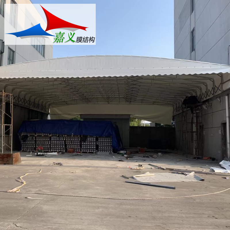 仓库过道推拉棚 电动推拉棚 工厂价格面谈免费测量