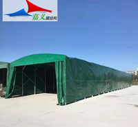 大型伸缩移动遮阳雨蓬 仓库仓储帐篷电动推拉棚 户外活动推拉蓬