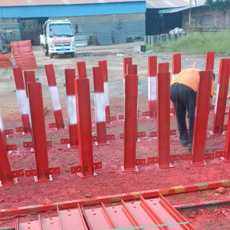 工地现场钢筋堆放架   永邦供应  安徽    建筑施工用钢筋堆垛架    标准化工字钢支架