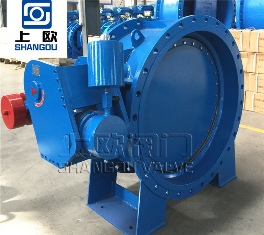 上欧阀门 水电站进水阀门 HD741X/H蓄能器式液控止回阀自来水厂泵房