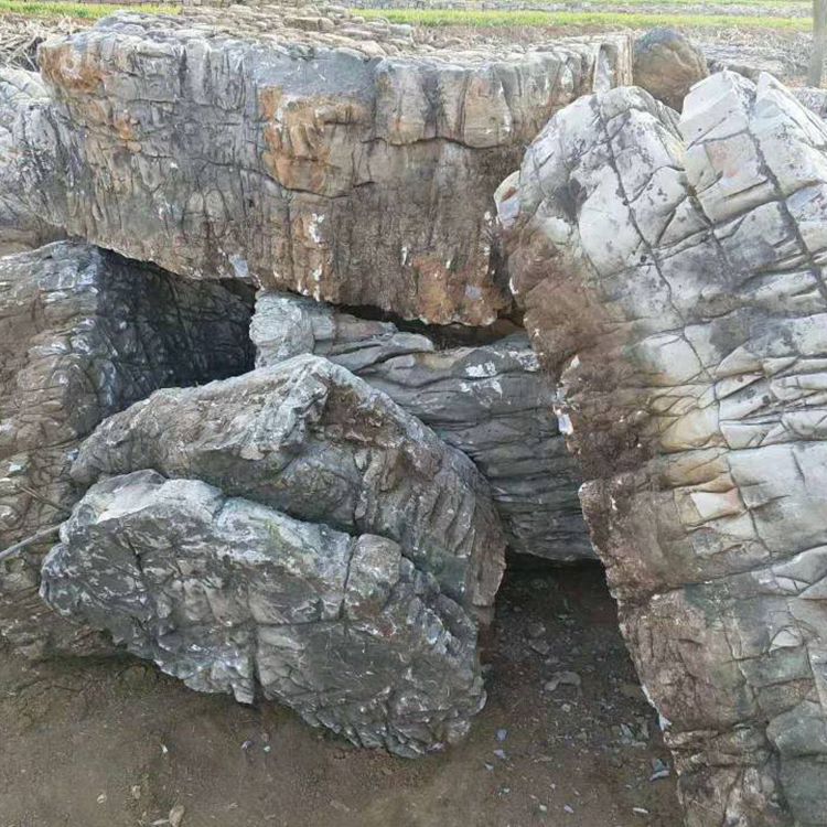 安徽瑶海区 供应万吨龟纹石产地批发 龟纹石假山 龟纹石假山价格