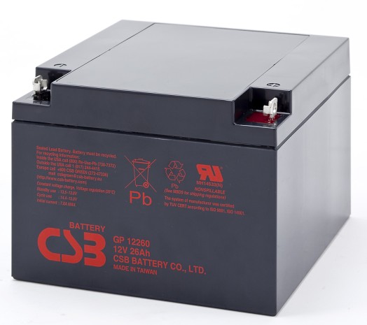 希世比CSB蓄电池GP12260 12V26AH UPS电源EPS直流屏用免维护