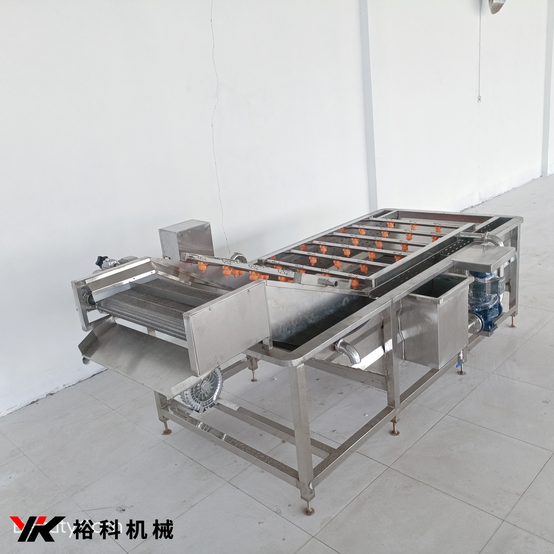 各种型号裕科鲍鱼海鲜类清洗机不伤果肉桃子清洗机全自动木耳菌类清洗设备