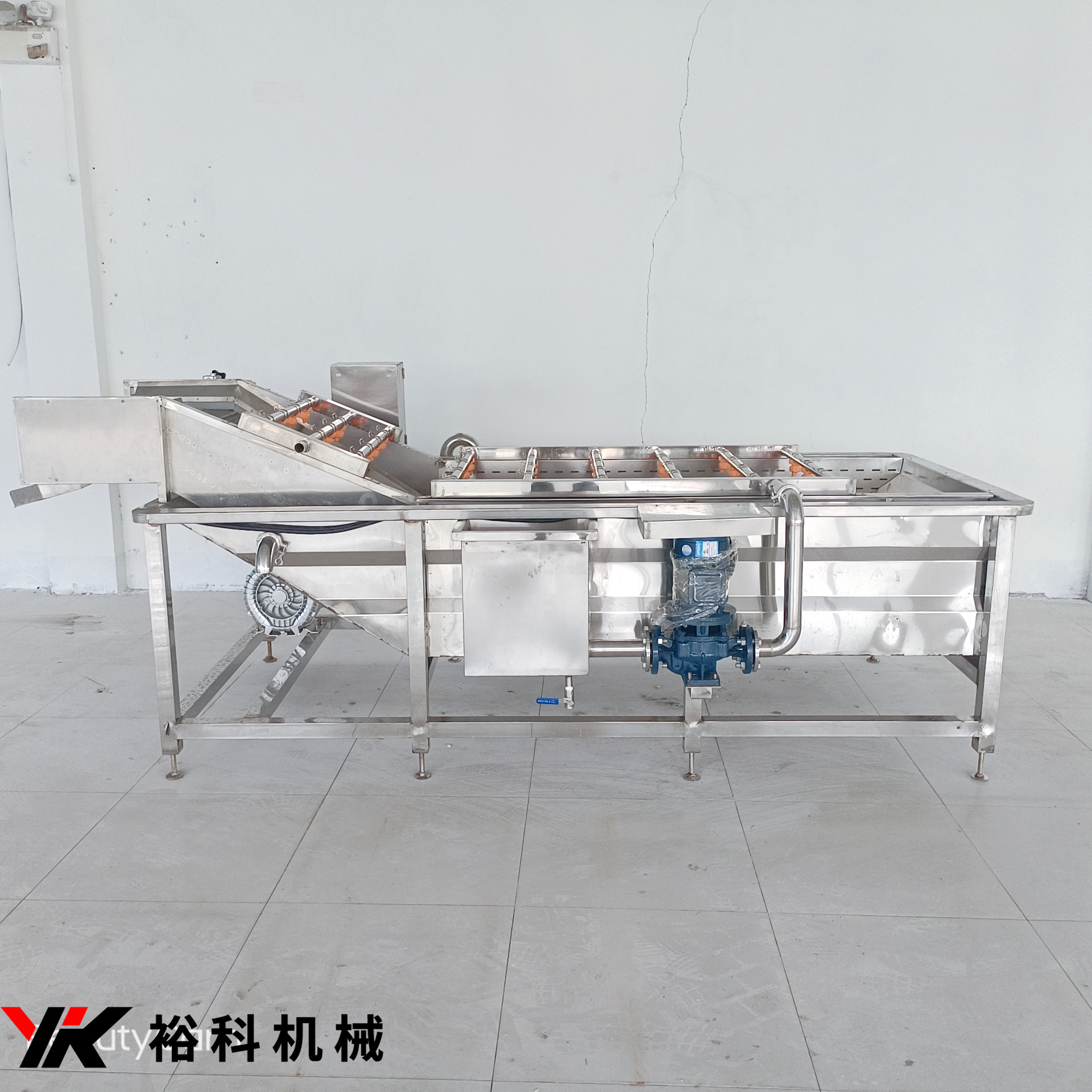 裕科全自动天麻人参药材清洗机圣女果气泡清洗新鲜蔬菜去农药多功能一体机