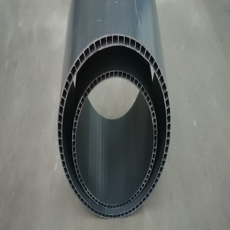dn315硬聚氯乙烯PVC-U双层轴向中空壁管 鲁西同益 UPVC中空壁管 SN8/SN10/SN12.5 批发价格 污水管道