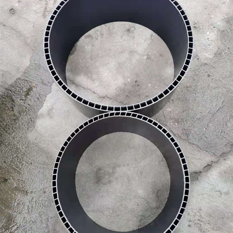 dn315硬聚氯乙烯PVC-U双层轴向中空壁管 鲁西同益 PVCU中空壁 dn315mm 批发价格 污水管道