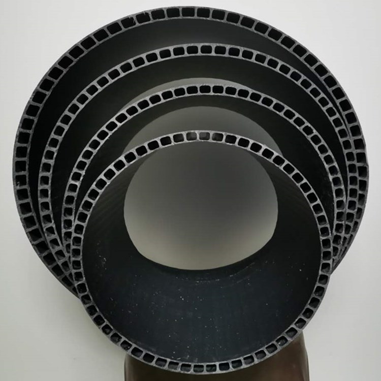 dn315硬聚氯乙烯PVC-U双层轴向中空壁管 鲁西同益 UPVC中空壁管 dn315mm 厂家直销 污水管道