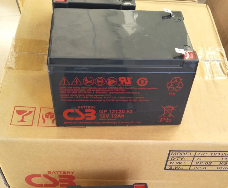 希世比CSB蓄电池GP12120 F2 12V12AH 消防设备电梯应急电源UPS内置