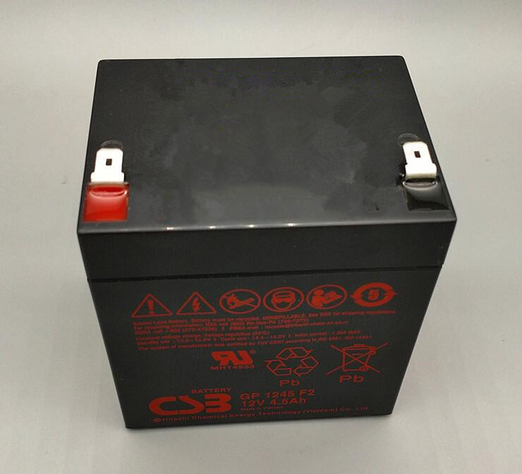 希世比CSB蓄电池GP1245 F2 12V4.5AH UPS专用 保一年 正品包邮
