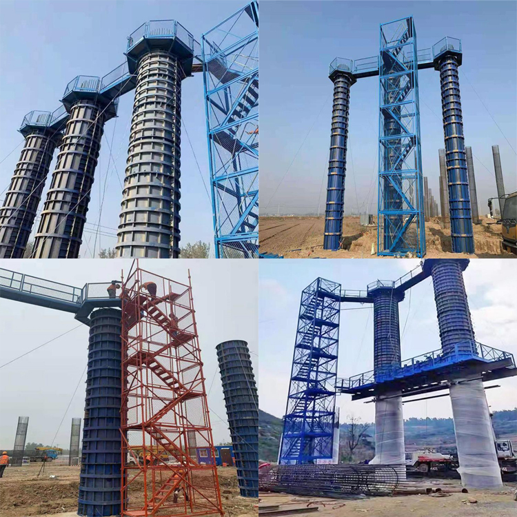 盖梁作业平台    圆形工地墩柱平台   永邦出售    西藏  八角形建筑施工平台 
