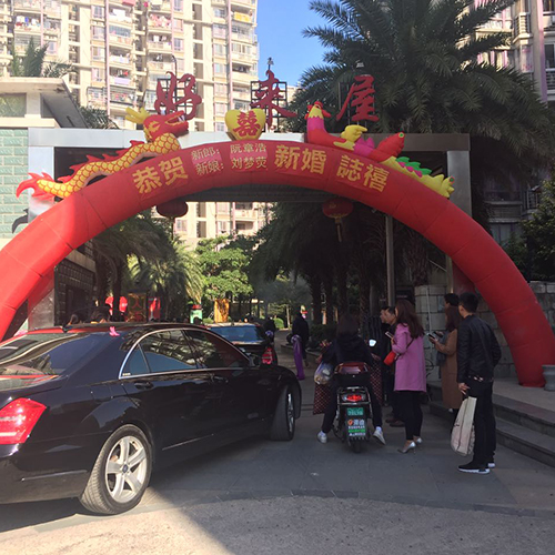 福建拱门生产厂家出租婚礼  质量好 酒席拱门 气模人 空飘租赁