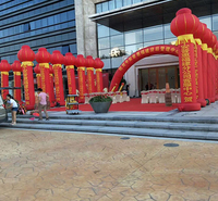 福建气模人厂家出租质量佳 防倒婚礼庆典 酒席拱门 气模人 空飘租赁