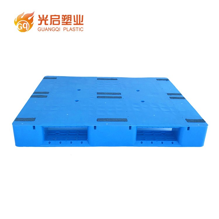 光启全新料济南1210蓝色平板川字医药物流周转塑料托盘批发