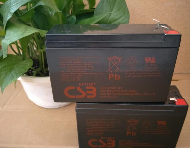 希世比CSB蓄电池UPS12360 6 F2 12V360W不间断ups电池医疗仪器电源
