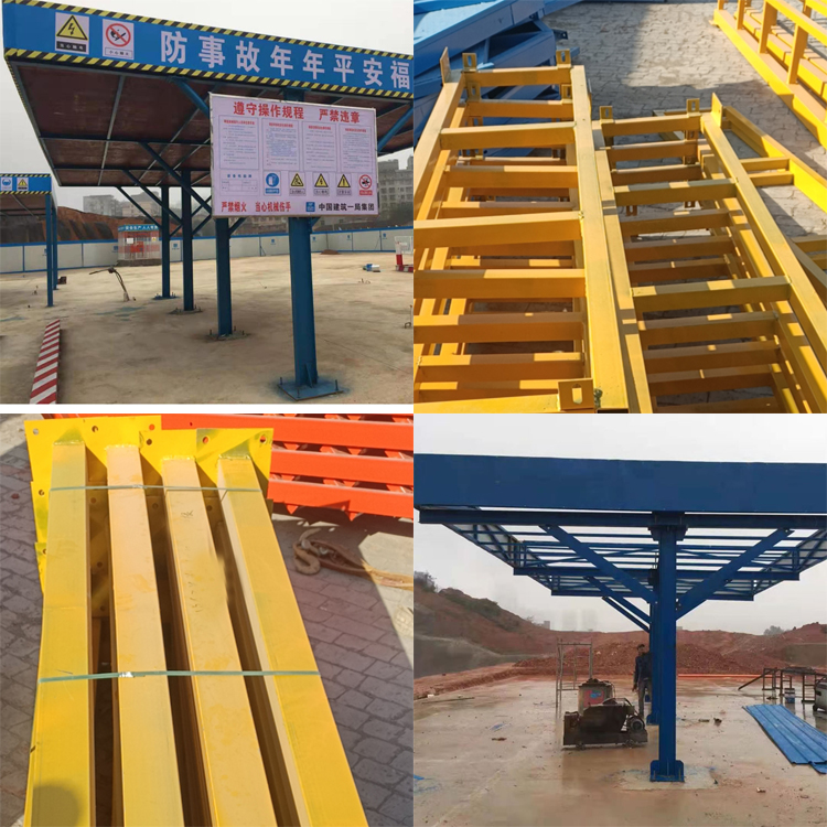 工地用安全防护棚     建筑用标准化钢筋加工棚   现货销售  广西   施工现场加工防护棚