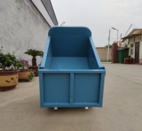 电动灰斗车三开门款  工程自卸翻斗小推车 建筑工地灰斗车