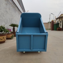 电动灰斗车三开门款  工程自卸翻斗小推车 建筑工地灰斗车