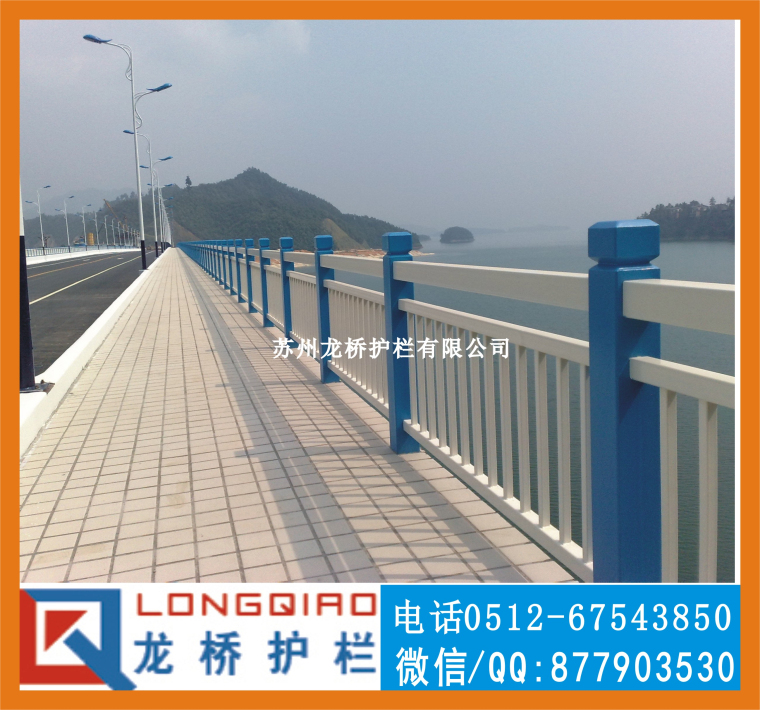 赣州桥梁护栏 赣州河道防护栏 不锈钢碳钢复合管护栏 龙桥制造