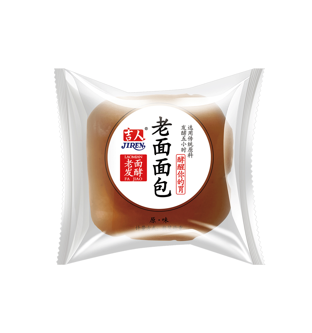 吉人老面面包无蔗糖2500g面包糕点点心早餐手撕老面包
