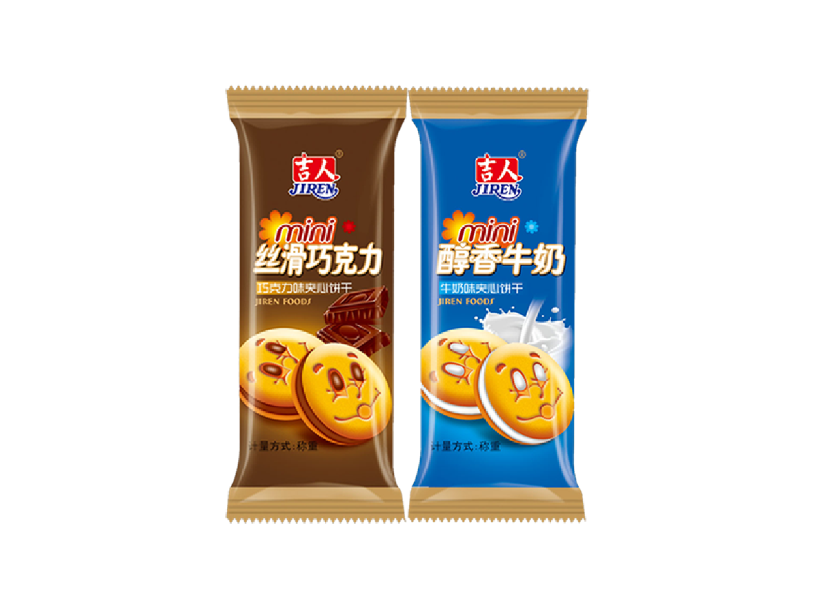 整箱网红休闲零食跳跳糖夹心饼干散装贴牌牛奶味饼干食品